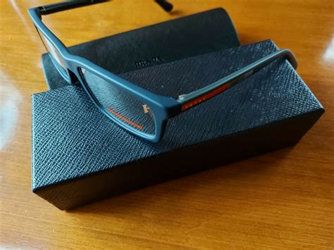 prada sport ps 02cv|Prada Sport PS 02CV Eyeglasses TFY1O1 Blue Rubber 53.